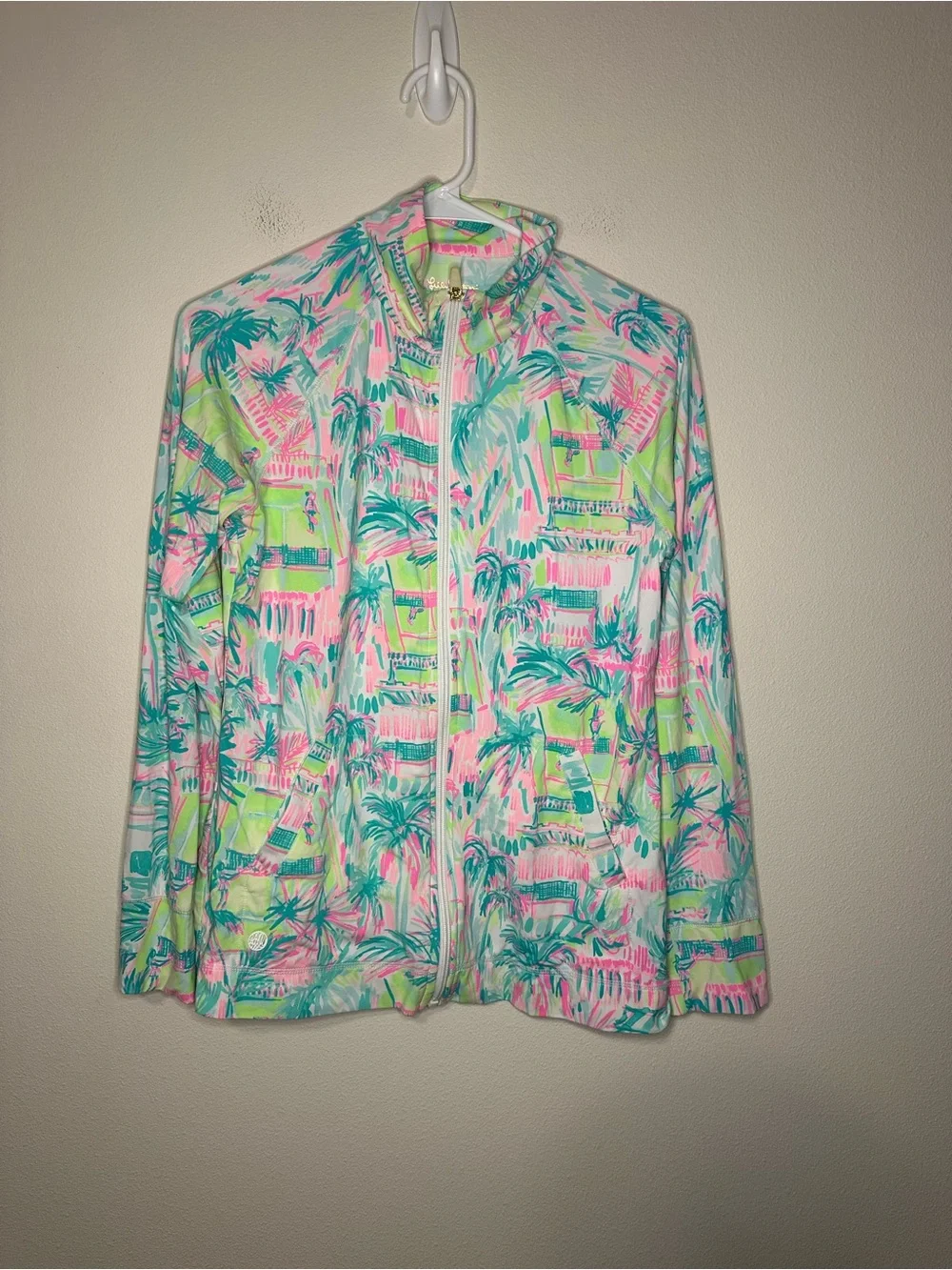 Lilly Pulitzer S Luxlectic Jacket Meryl Perfect Match Zip Up hadlee jacket 29742 - Picture 5 of 7